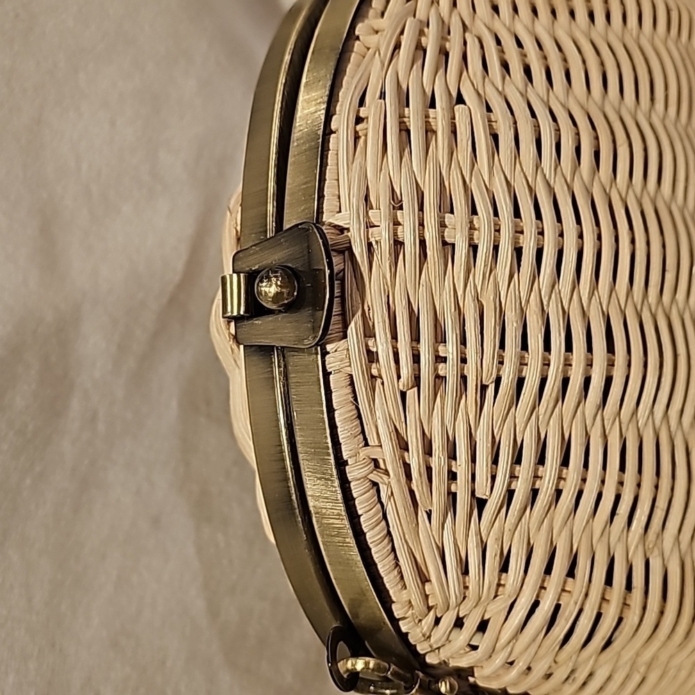 Patricia Nash crossbody wicker bag excellent condition - Picture 2 of 16